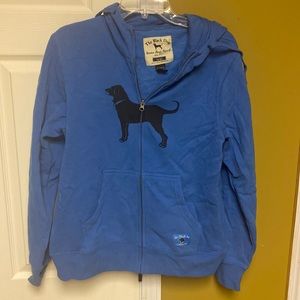 The black dog large zip up sweater jacket